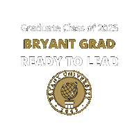 Masters Degree Graduation Sticker by Bryant Graduate Programs