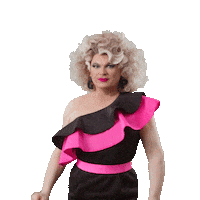 Click Here Drag Queen Sticker by Grazia Patricia