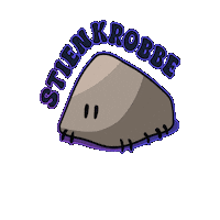 AFUK-DIMF pissebed stienkrobbe Sticker