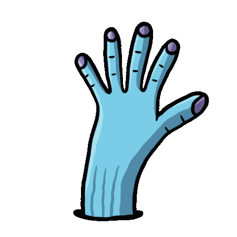 Hand Drawing Help Sticker