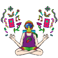 Happy Fun Sticker by Oba Festival