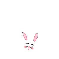 Easter White Bunny Sticker