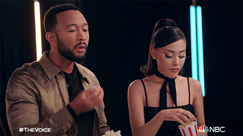 Ariana Grande Popcorn GIF by The Voice