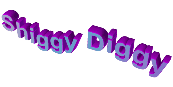 animation shiggy diggy Sticker by AnimatedText