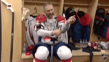 Excited Alex Ovechkin GIF by NHL