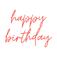 Happy Birthday Pink Sticker