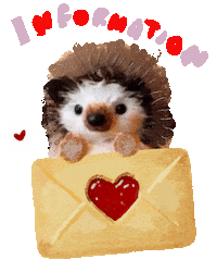 patissierharinezumi love letter information info Sticker