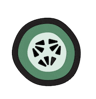 mauriandcucumbers cucumber mauri mauriandcucumbers mauri and cucumbers Sticker