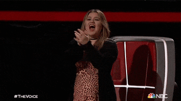 Happy Kelly Clarkson GIF by The Voice