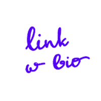 mysmilenation purple link linkinbio written Sticker