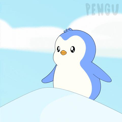 Happy Green Flag GIF by Pudgy Penguins