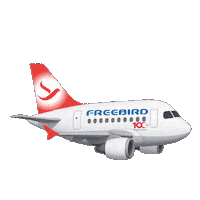 Flying Take Off Sticker by Freebird Airlines