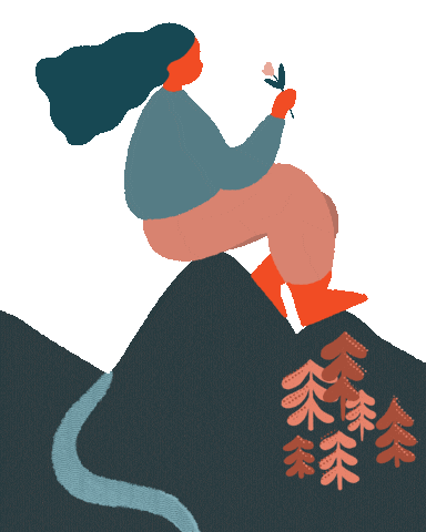 Animation Woman Sticker by Elise Miguel