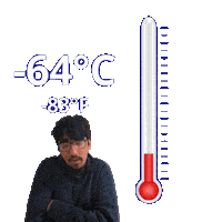 Negative Eighty Three Degrees Sticker