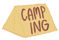 Travel Camping Sticker by The Unexpected Type