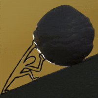 Stick Figure Sisyphus 