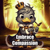 Wisdom Compassion GIF by sirduckbeth