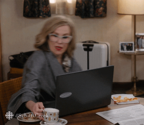 Shocked Schitts Creek GIF by CBC