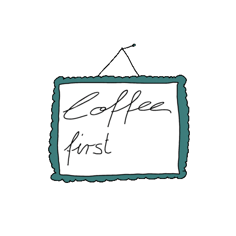 BirteStark coffee coffee first Sticker