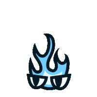 Angry Fire Sticker