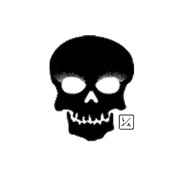 Halloween Skull Sticker by Lash Affair