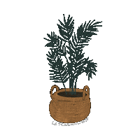Plant Basket Sticker by chenzi