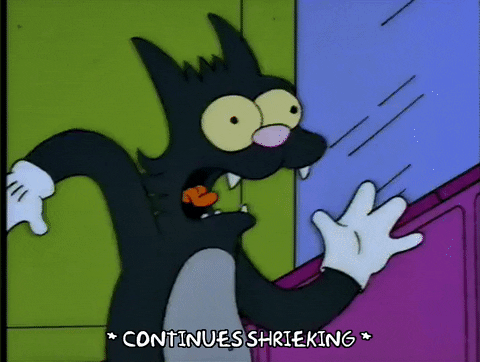 Scared Season 4 GIF by The Simpsons