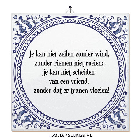 Wind Spreuk Sticker by Tegelspreuken.nl