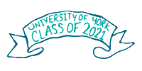 Graduation 2021 Sticker by University of York