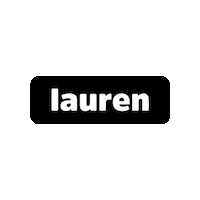 Lauren Sticker by Tread Tabata Bend