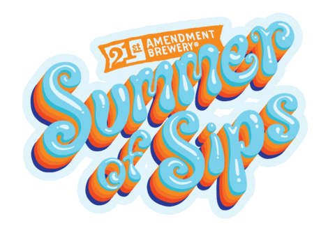 Happy Drink Beer Sticker by 21st Amendment Brewery