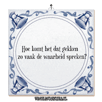 Humor Reflectie Sticker by Tegelspreuken.nl
