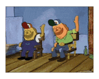 Spongebob Laughing Sticker