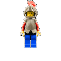 FrankyT_Lego bounce lego knight bouncing Sticker