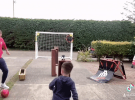 Father and Son Create Soccer Practice Routines