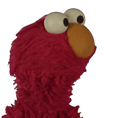 Elmo What Sticker by Sesame Street