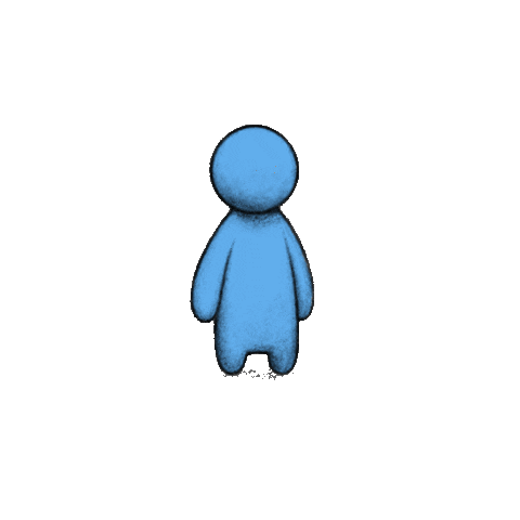 topiaio blue school artist community Sticker