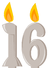 Birthday Flickering Sticker