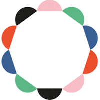 marsavril couronne multicolore Sticker