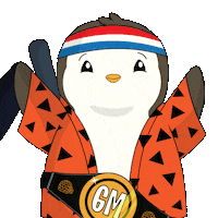 Celebration Win Sticker by Pudgy Penguins