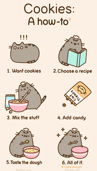 kitty cookies GIF by Pusheen