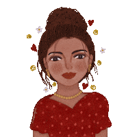 Girl Hair Sticker