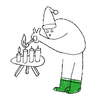 Christmas Fire Sticker by AOK Bremen/Bremerhaven