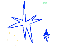 Star Sticker by haenaillust