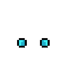 Pixel Art Cyan Sticker