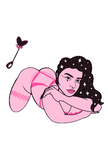 sidneshears love hot girl cartoon Sticker