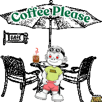 Cafe Caffeine Sticker by Zhot