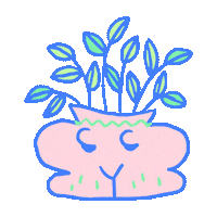 Woman Plant Sticker