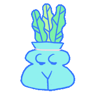 Woman Plant Sticker