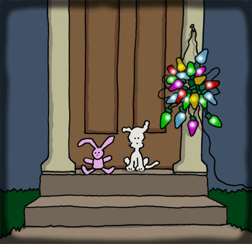 Christmas Lights GIF by Chippy the Dog